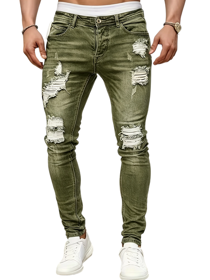 Men's Stretch Ripped Skinny Jeans