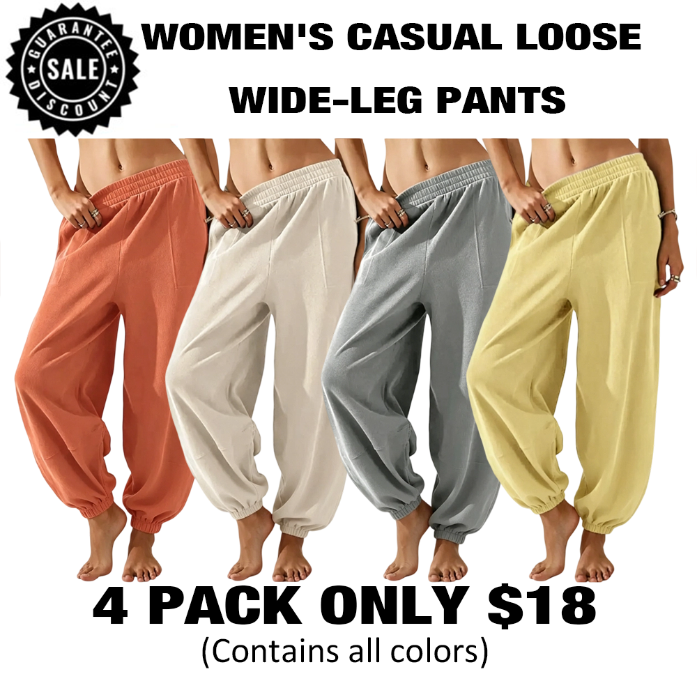 🔥Hot Sale💥Women's Wide Leg Pants🔥16-PACK - All Colors Included