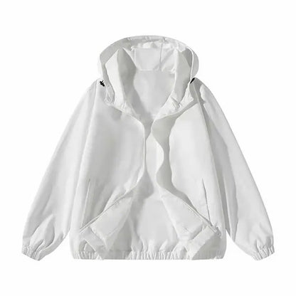 Unisex Vintage Washed Zip Up Hoodie – Retro Streetwear Casual Jacket