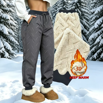 Women's Fleece Jogger Pants – Warm Winter Athletic Pants with Zip Pockets, Worldwide Shipping