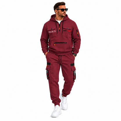 Men's 2-Piece Hoodie & Cargo Jogger Set
