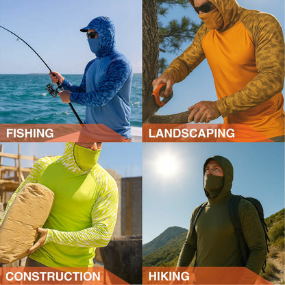 ☀️Men's UPF 50+ Sun Protection Hoodie with UV Detection
