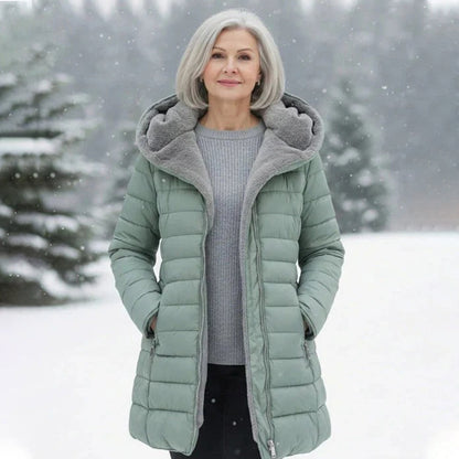 [LAST DAY SALE]-Quilted coat with fleece lining