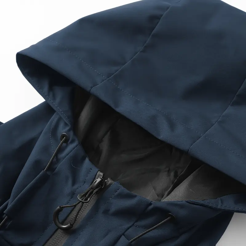 Unisex All-Weather Jacket—Waterproof and Windproof Lightweight Outdoor Hooded Jacket with Adjustable Cuffs