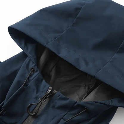 Unisex 4-Pack All-Weather Jacket – Waterproof Windproof Hooded Lightweight Outdoor Coat with Adjustable Cuffs