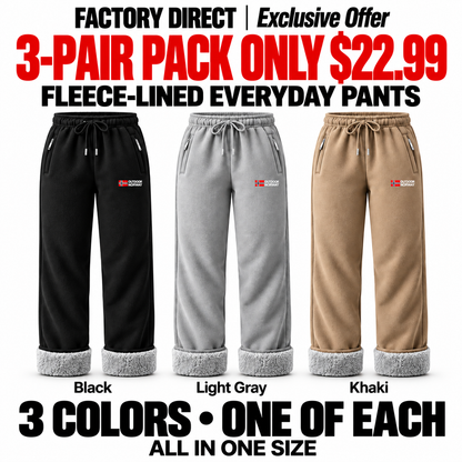 🔥 Popular Product —— Women's thermal trousers made of 100% cotton with a warm fleece lining