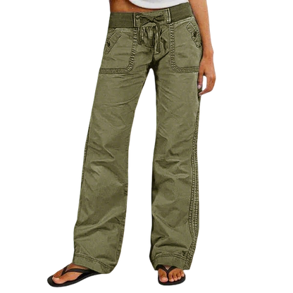 Women's High Stretch Mid Rise Straight Pants