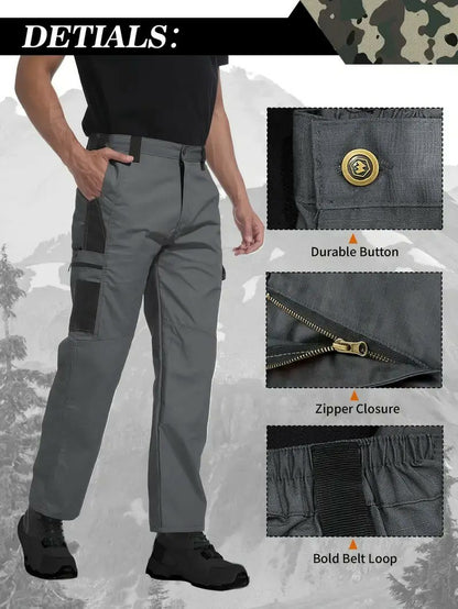 Men's Multi-Pocket Outdoor Work Pants