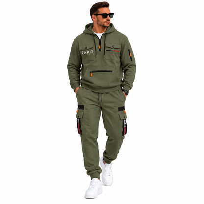 Men's 2-Piece Hoodie & Cargo Jogger Set