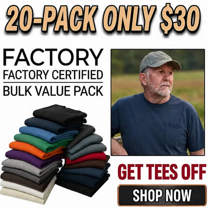 Men’s Heavyweight Pocket T-Shirt Duo – Short & Long Sleeve
