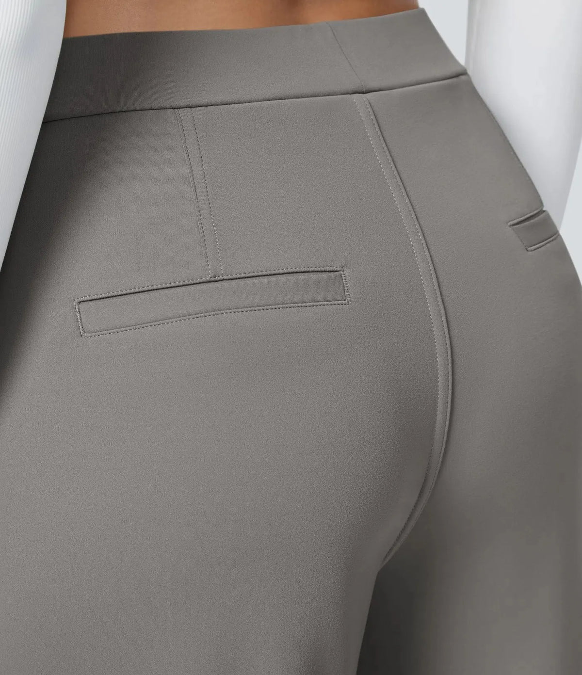 Big Spring Sale!High Waisted Side Pocket Straight Leg Work Pants