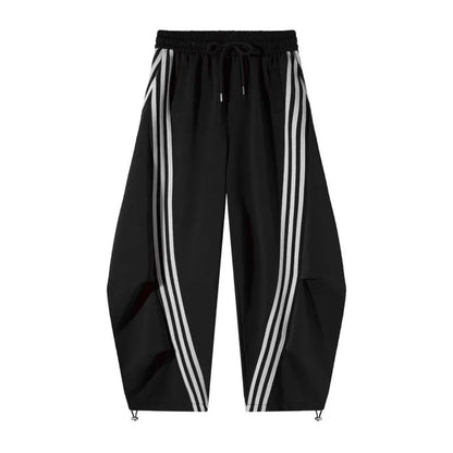 Flooo Loose Wide Leg Striped Track Pants