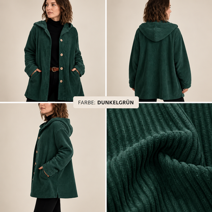 🧥 Die exklusive Cordjacke des Jahres 2026 🍂 – Luxuriöses Cord-Overshirt mit Kapuze ✨