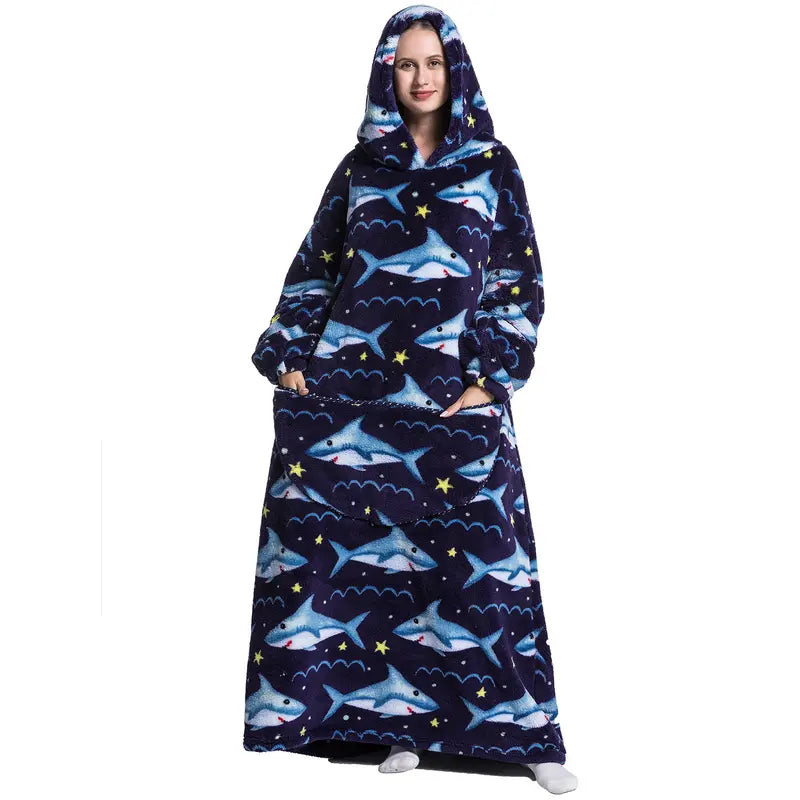 🔥 TODAY ONLY SALE! Msrlassn Oversized Sherpa Wearable Hoodie Blanket – Ultra-Soft, Warm & Cozy | Limited-Time Deal