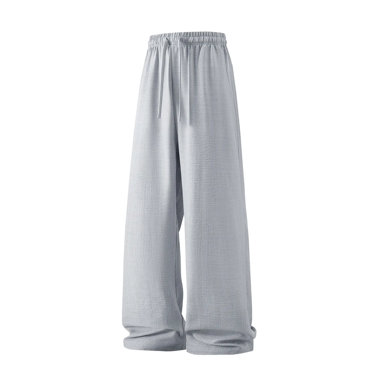 Men's Summer Lightweight Casual Retro Pants – Loose Fit Drawstring Breathable Pants for Indoor & Outdoor Wear