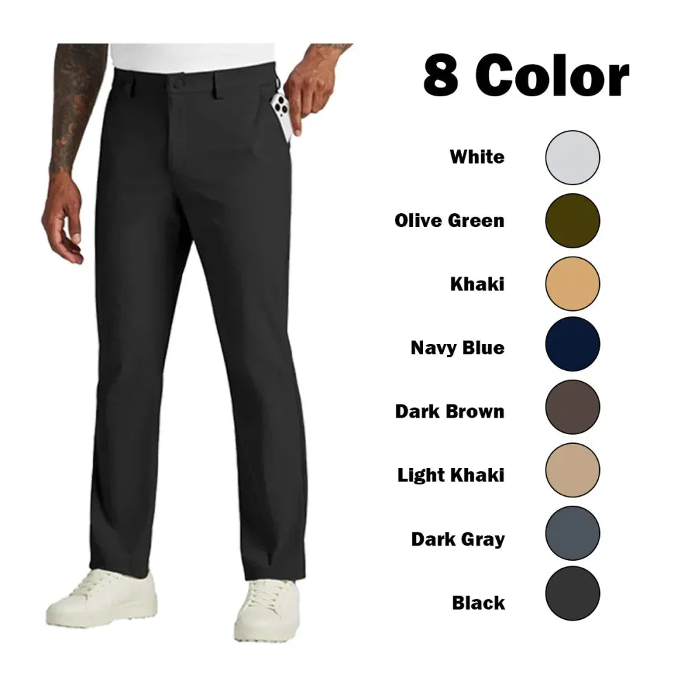Men's Stretch Straight-Leg Golf Pants