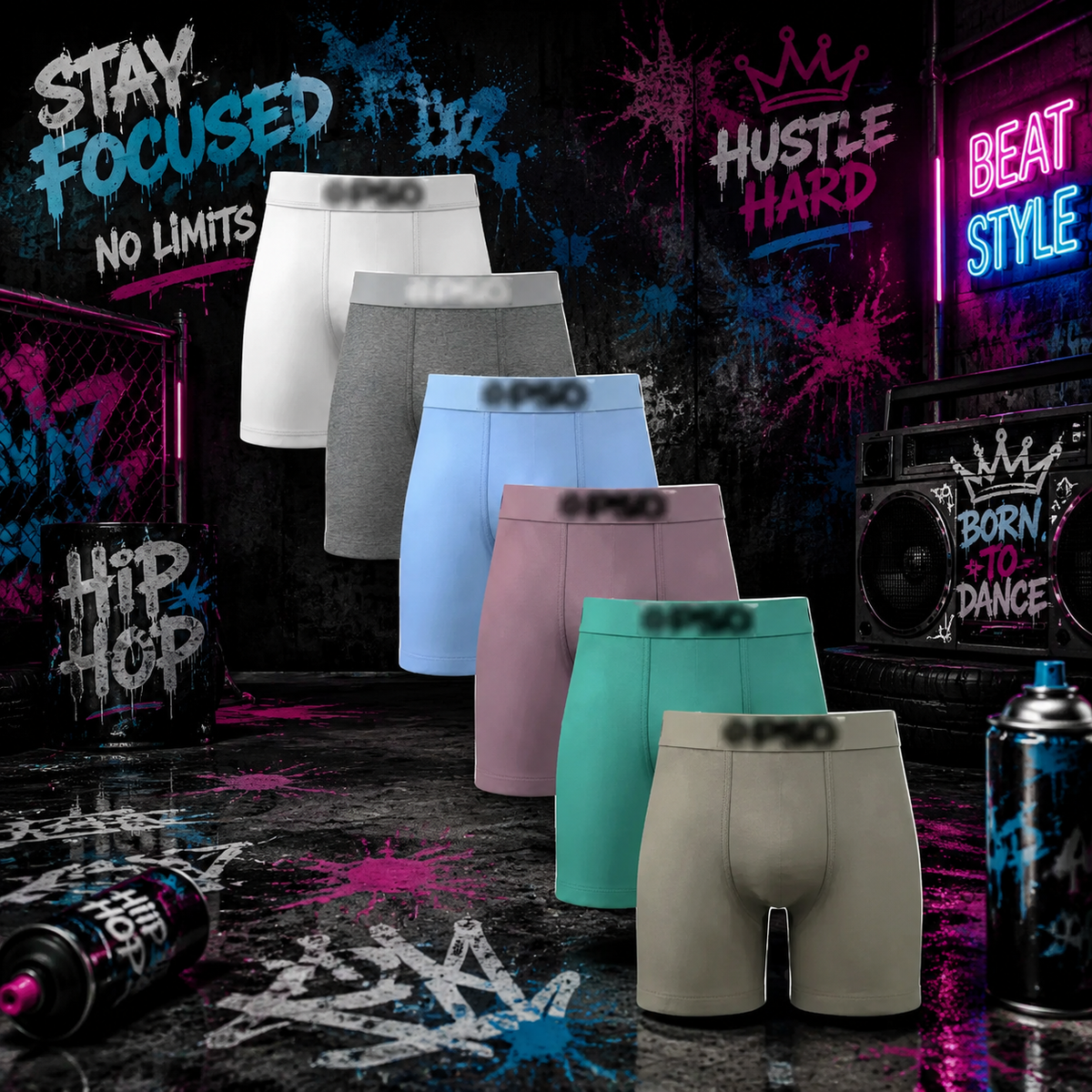 🩳Men's Novelty Graphic Long Leg Boxer Briefs