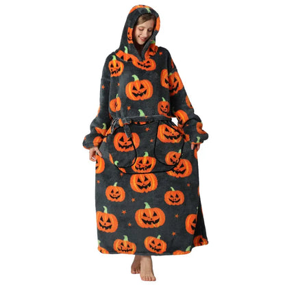 🔥 TODAY ONLY SALE! Msrlassn Oversized Sherpa Wearable Hoodie Blanket – Ultra-Soft, Warm & Cozy | Limited-Time Deal