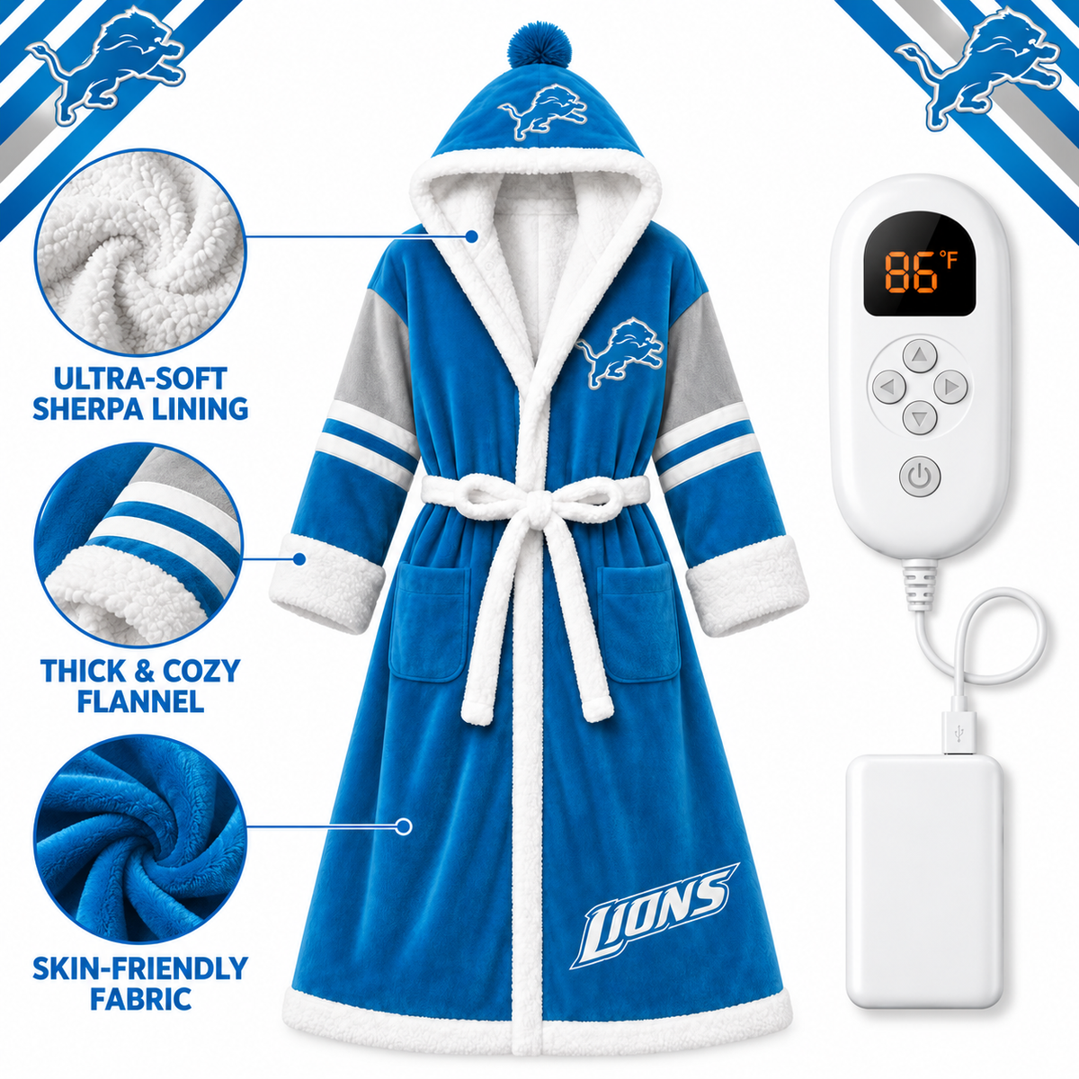 🤲The Gameday Heated Robe