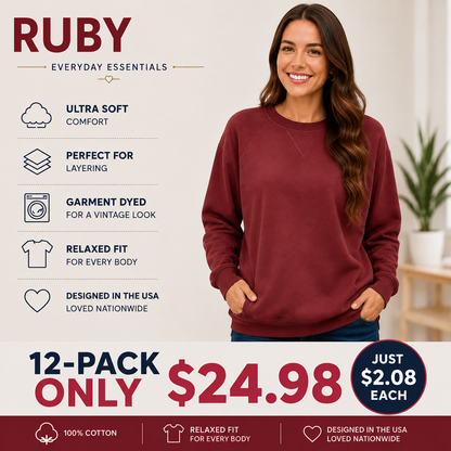 Pigment Dyed Sweatshirt With Pockets