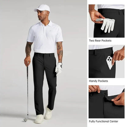 Men's Stretch Straight-Leg Golf Pants