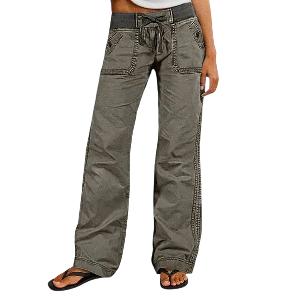 Women's High Stretch Mid Rise Straight Pants