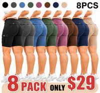 8 PACK ONLY $29-Black + Dark Gray + Blue + Army Green + Rose Pink + Brown + Navy Blue + Beige