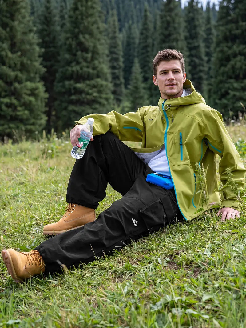Unisex Loose-Fit Hiking Pants - Lightweight Water-Resistant Quick-Dry Outdoor Pants