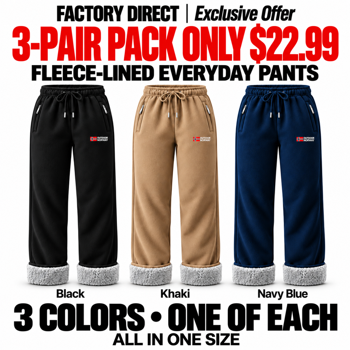 🔥 Popular Product —— Women's thermal trousers made of 100% cotton with a warm fleece lining