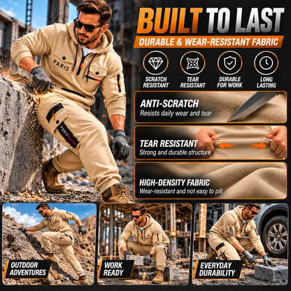 Men's 2-Piece Hoodie & Cargo Jogger Set