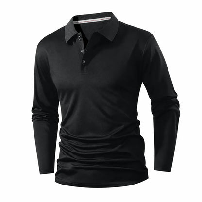 Men's Long Sleeve Collared T-Shirt