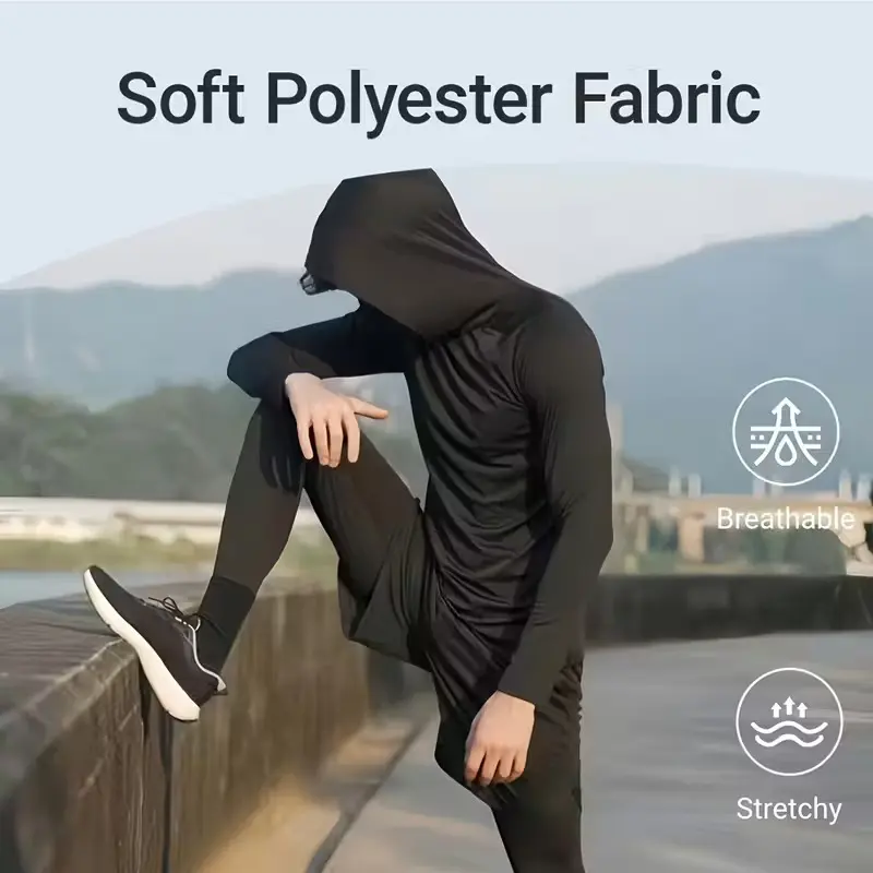 Unisex 6-Pack Slim Fit Hoodie Pullovers – Lightweight UPF Sun Protection Soft Breathable Casual Long Sleeve Tops