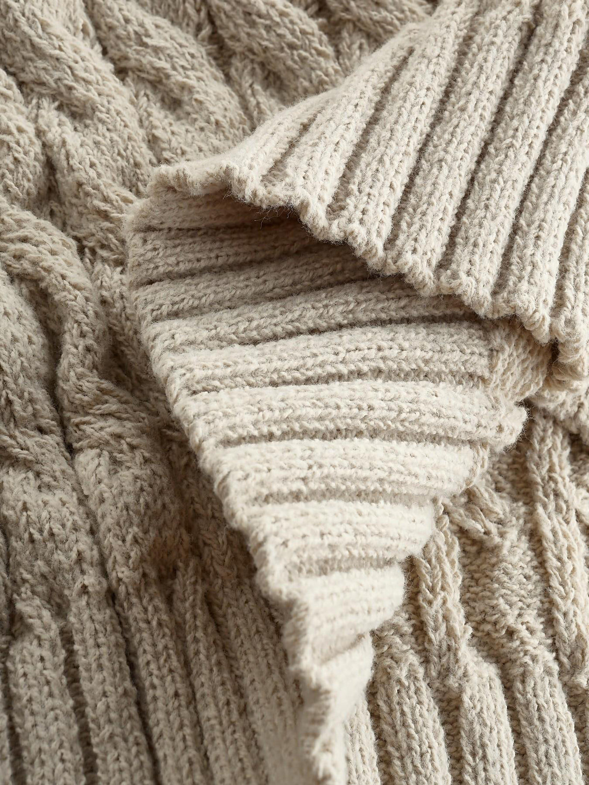 ⚡ Letzter Tag des Angebots – Damen-Longcardigan aus extrafeiner Merinowolle und Kaschmir mit Zopfmuster
