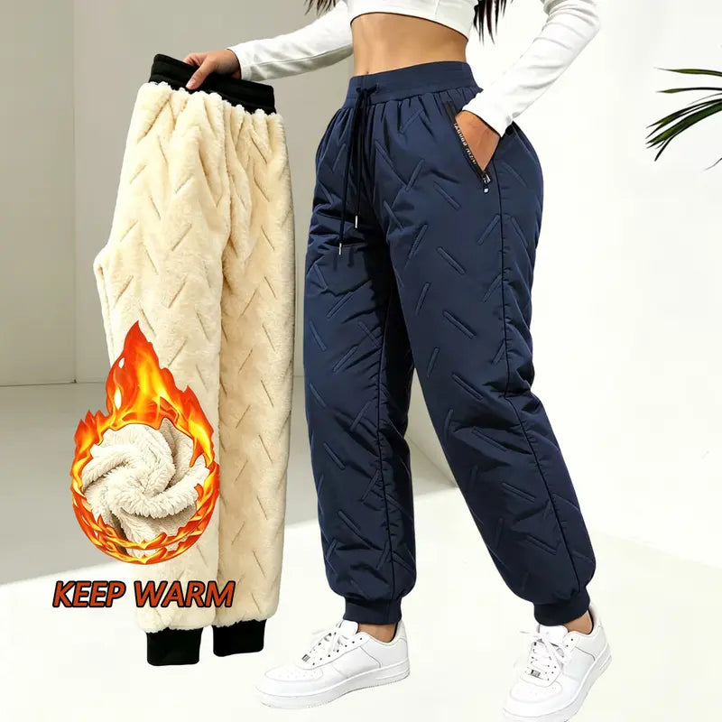 Women's Winter Fleece-Lined Thick Casual Pants