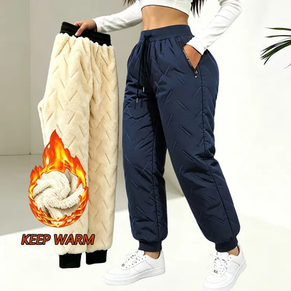 Women's Winter Fleece-Lined Thick Casual Pants