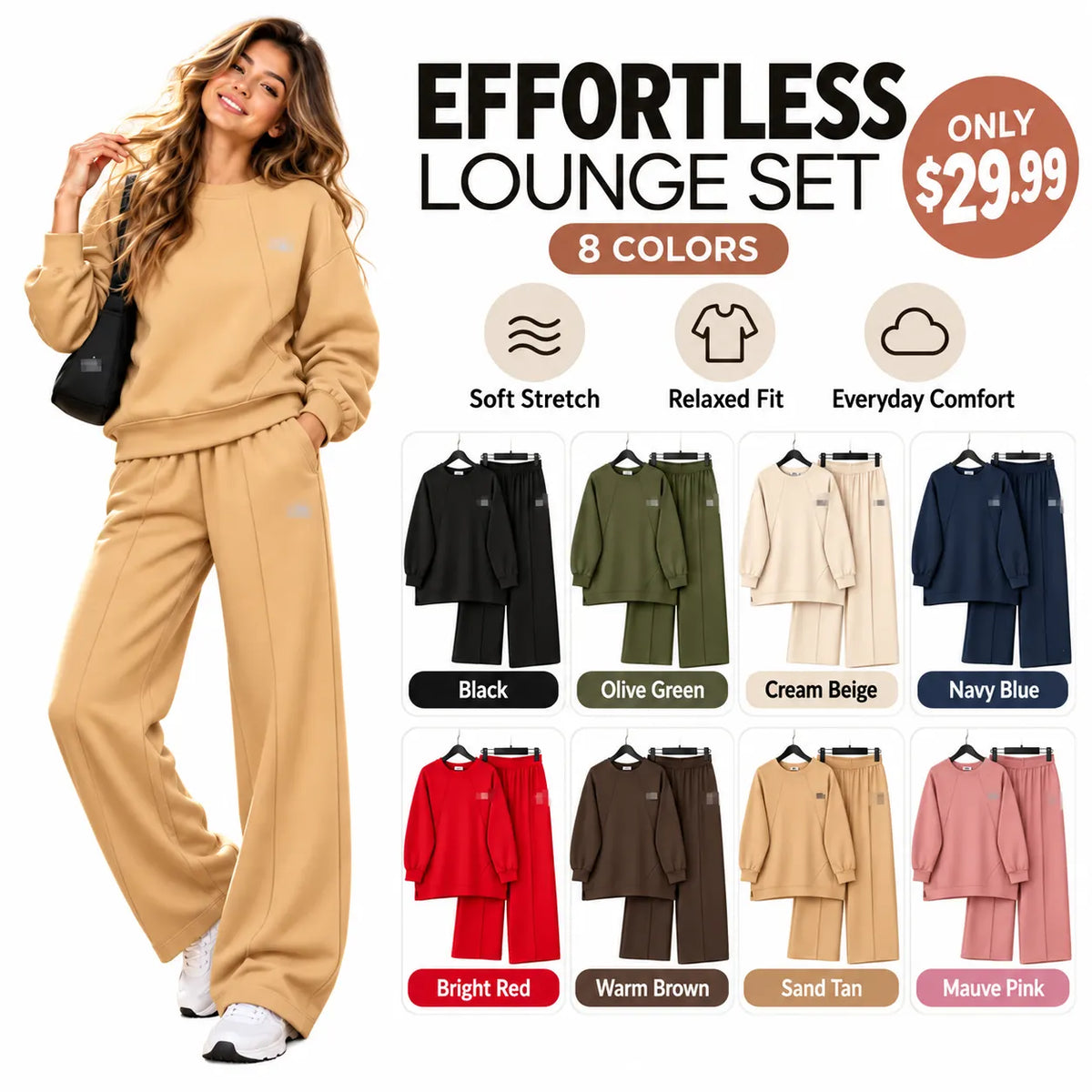 Autumn Hot Sale | Women's Oversized 2-Piece Tracksuit