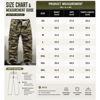 【LAST DAY SALE】Men's practical camouflage cargo pants