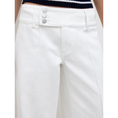 Denim Low Rise Baggy Jeans - Fitted Minimalist Trouser