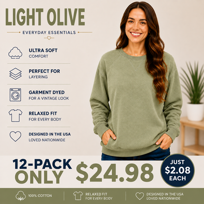 Pigment Dyed Sweatshirt With Pockets