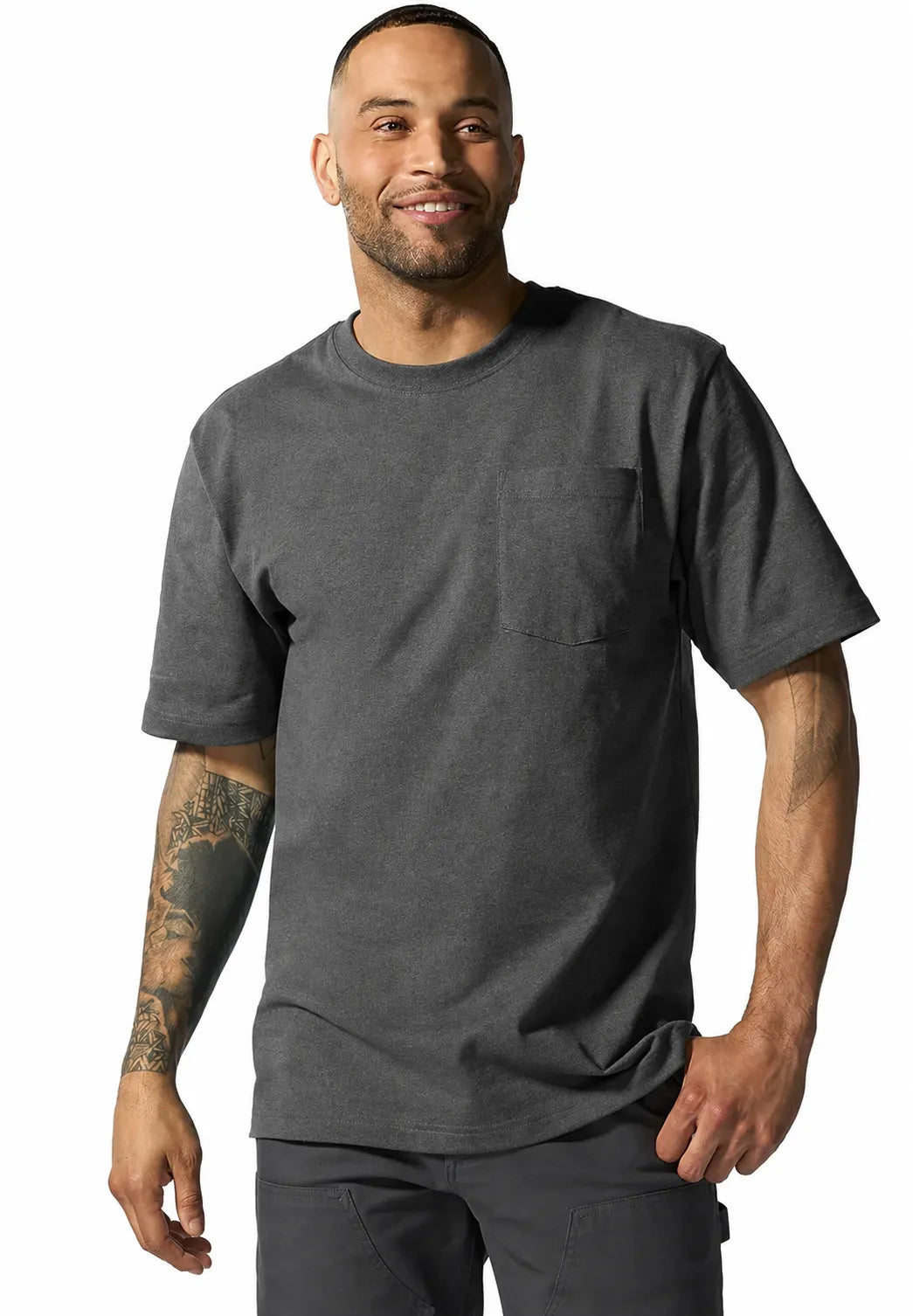 Men’s Heavyweight Pocket T-Shirt Duo – Short & Long Sleeve