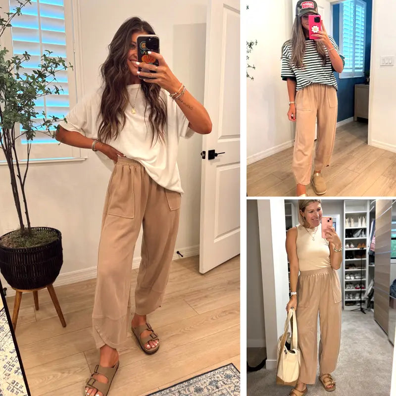 Buenoble Women's Wide Leg Harem Pants