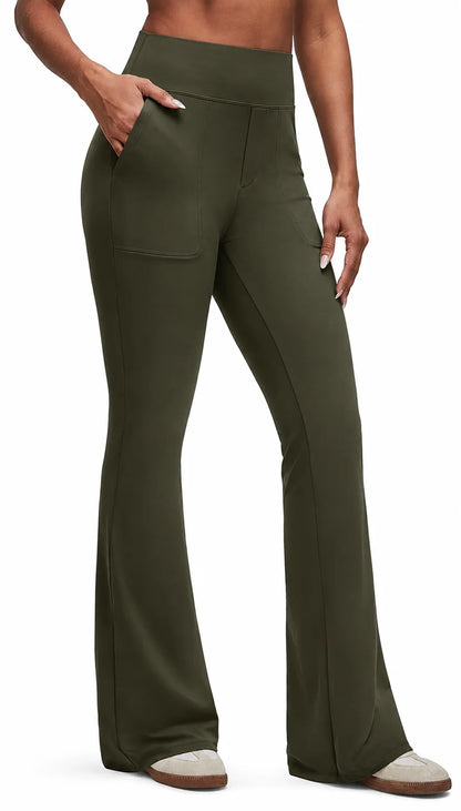 Women's High-Waisted Bootcut Flare Leggings