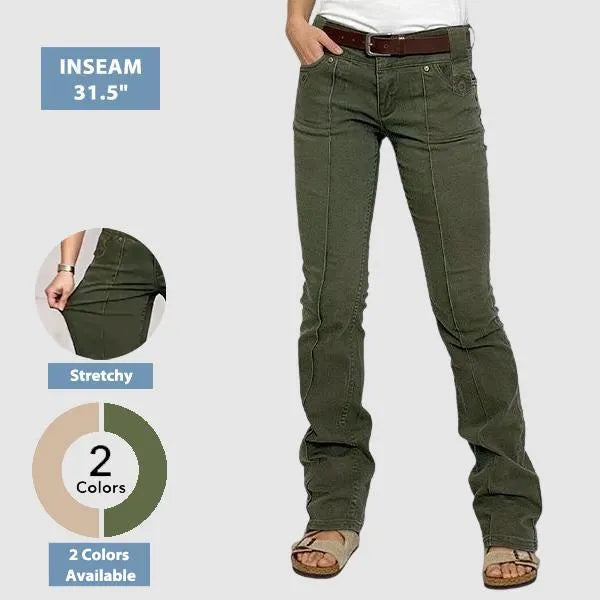 Women's High Stretch Mid Rise Pants