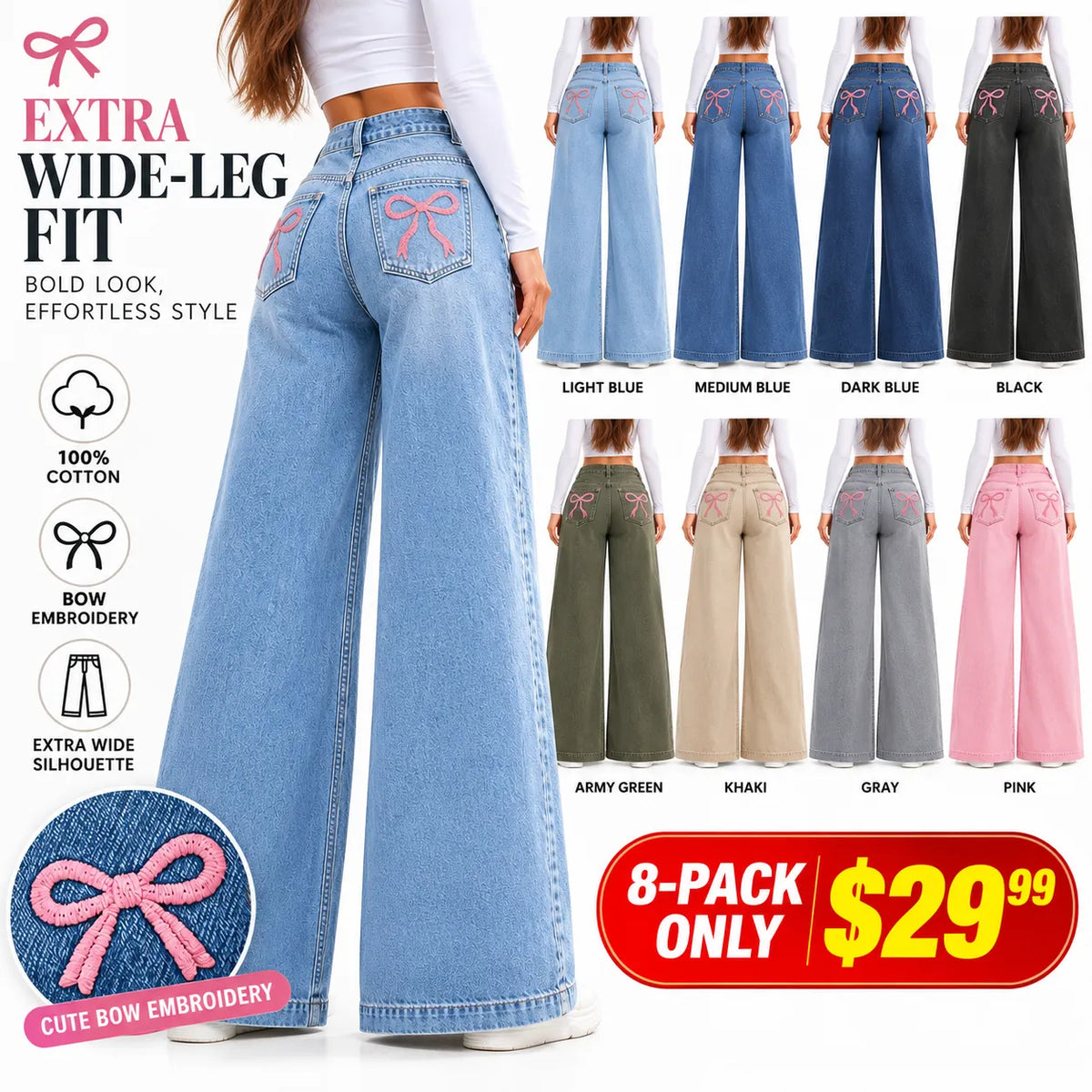 The Bow Edit High-Rise Denim Collection
