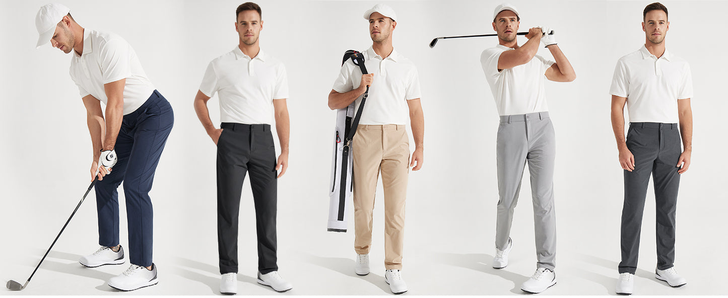 👍🔥Limited-Time Promotion-Stretch Dress Pants No Iron Golf Pants