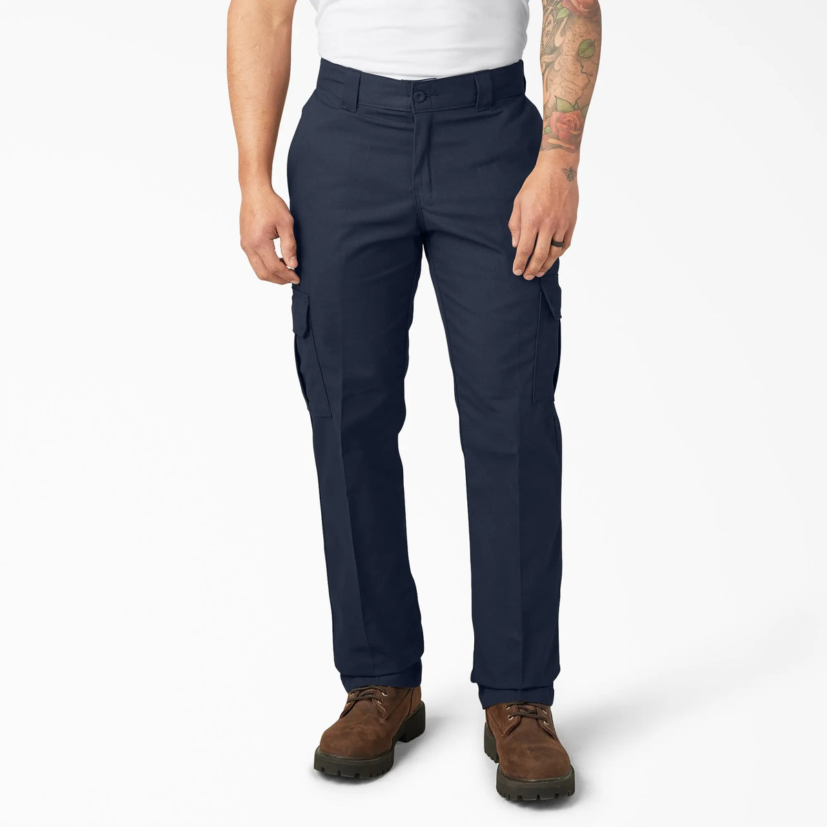 Men's Flex Cargo Pants – Regular Fit Straight Leg with Expandable Pockets