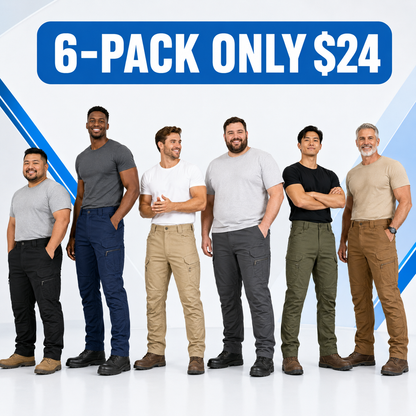 Men's Stretch Tactical Cargo Work Pants Multi-Pack