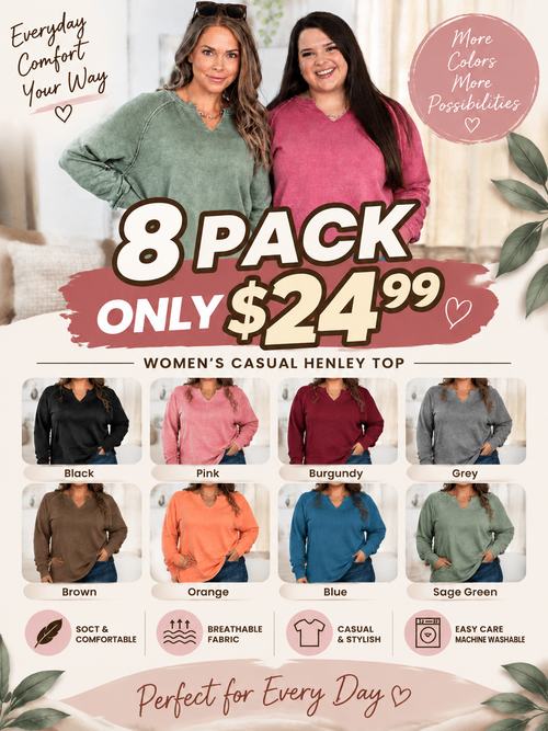 🔥 Limited-Time Deal – Cozy Campfire Notch Neck Sweatshirt