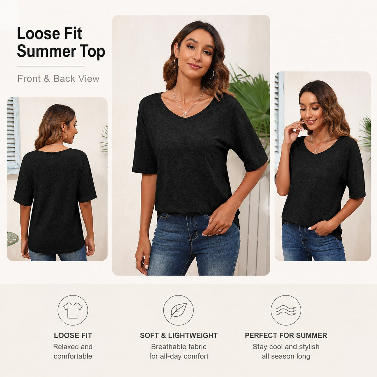 Summer sale⚡️ Women's Soft Loose Fit T-shirt
