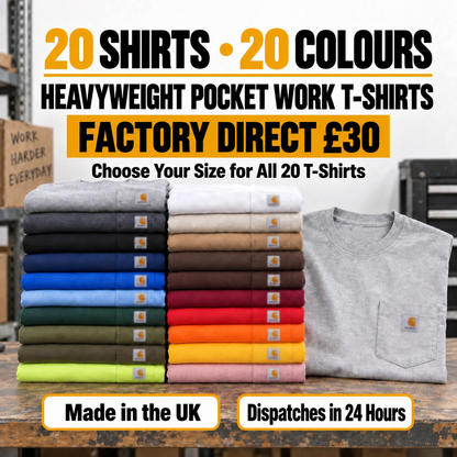 Classic Heavyweight Pocket Work Tee – Relaxed Fit, Built for Everyday Work